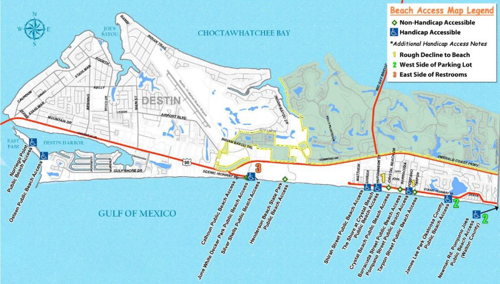 Destin Public Beach Access Locations & Information